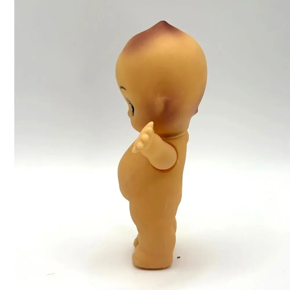 Vintage 1940's Ideal Kewpie Doll, Brown Eyes, Articulated Arms, 4.5